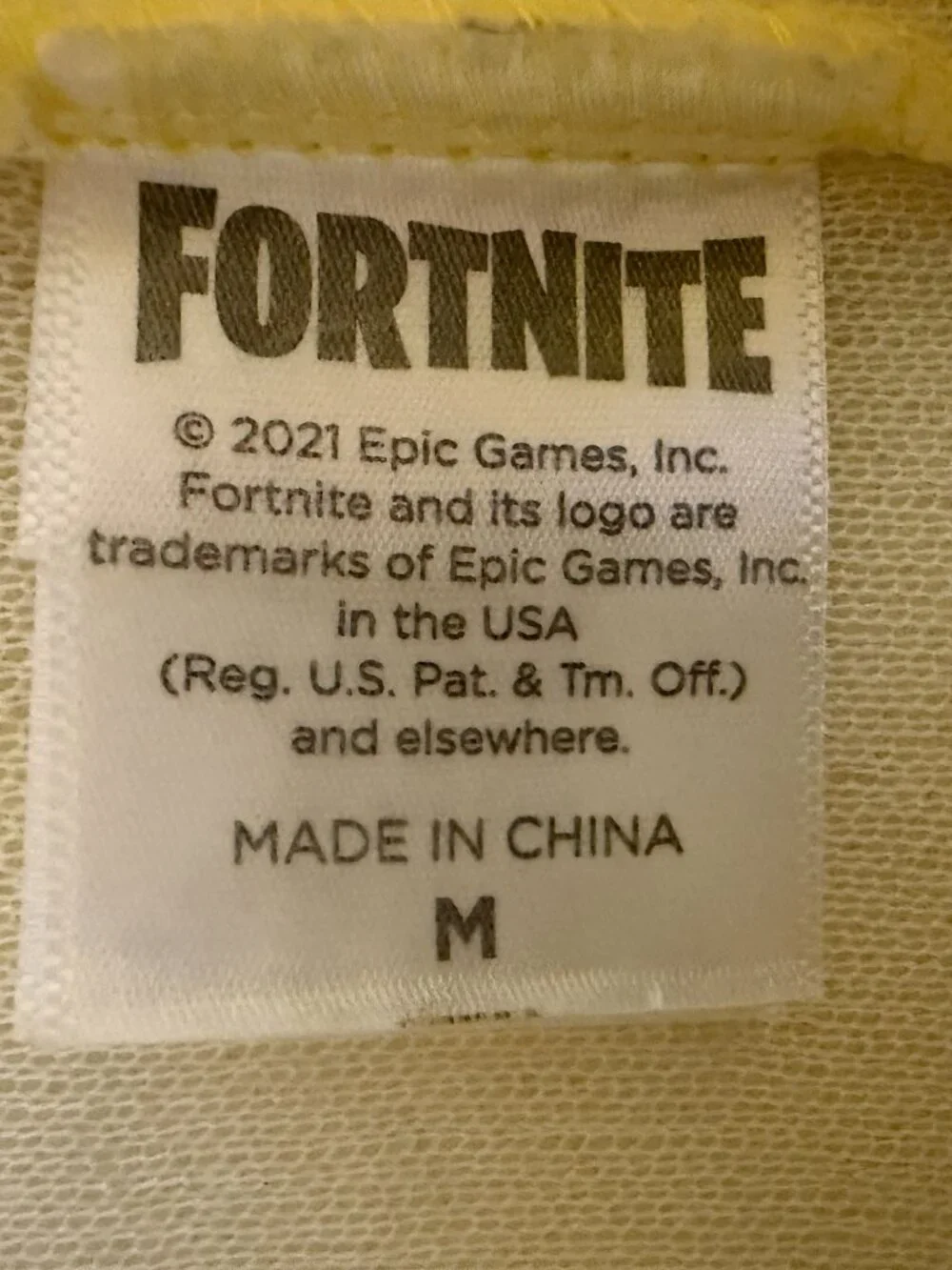 Fortnite Youth Peely Banana Costume Size Medium